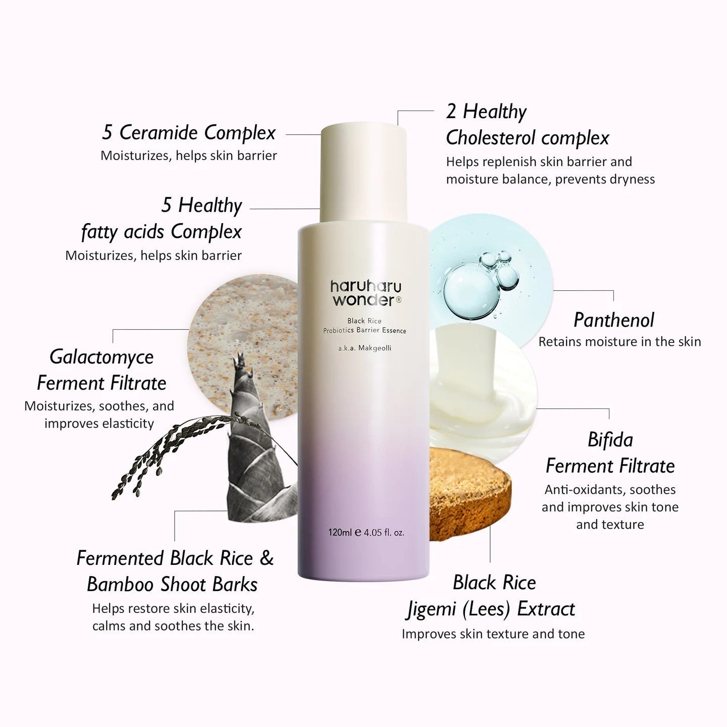 haruharu wonder Black Rice Probiotics Barrier Essence 120ml haruharu wonder