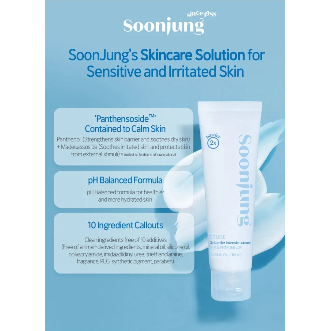 Etude House Soonjung 2X Barrier Intensive Cream 60ml Etude House