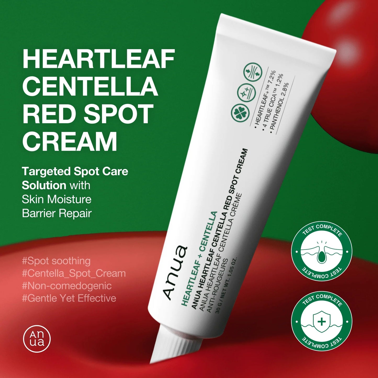 Anua Heartleaf Centella Red Spot Cream 30g – Skin Care | Korean Skincare Canada - VGLE