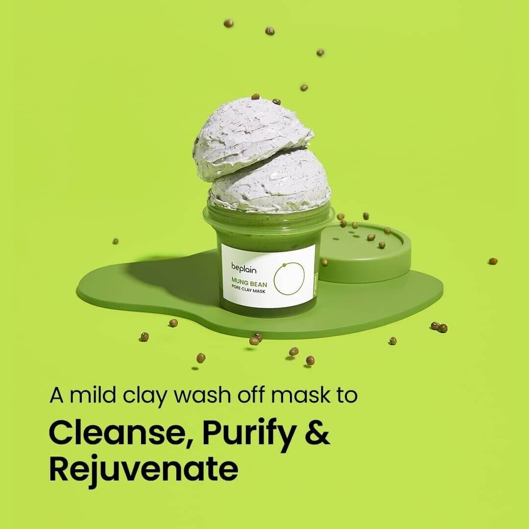 Beplain - Mung Bean Pore Clay Mask – 120ml – Skin Care | Korean Skincare Canada - VGLE