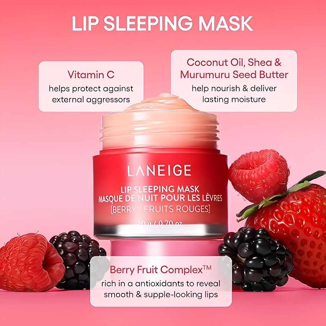 LANEIGE - Lip Sleeping Mask EX - Berry 20g – Sleeping Mask | Korean Skincare Canada - VGLE