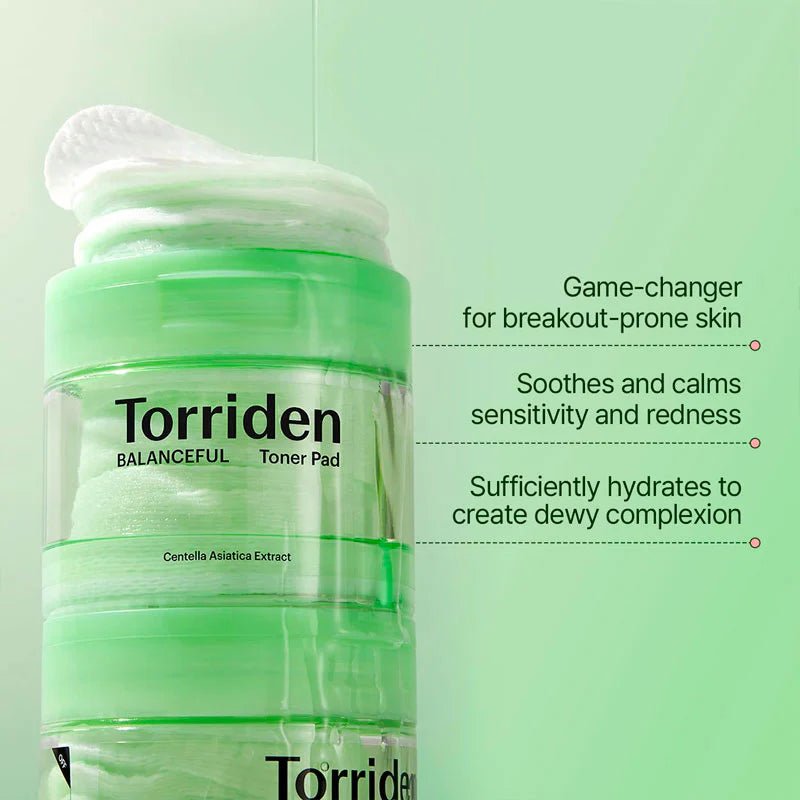 Torriden Balanceful Cica Toner Pad 60 Pads – Toner Pad | Korean Skincare Canada - VGLE