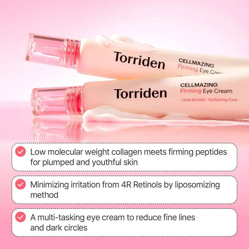 Torriden Cellmazing Small Molecule Collagen Firming Eye Cream 30ml – Eye Cream | Korean Skincare Canada - VGLE