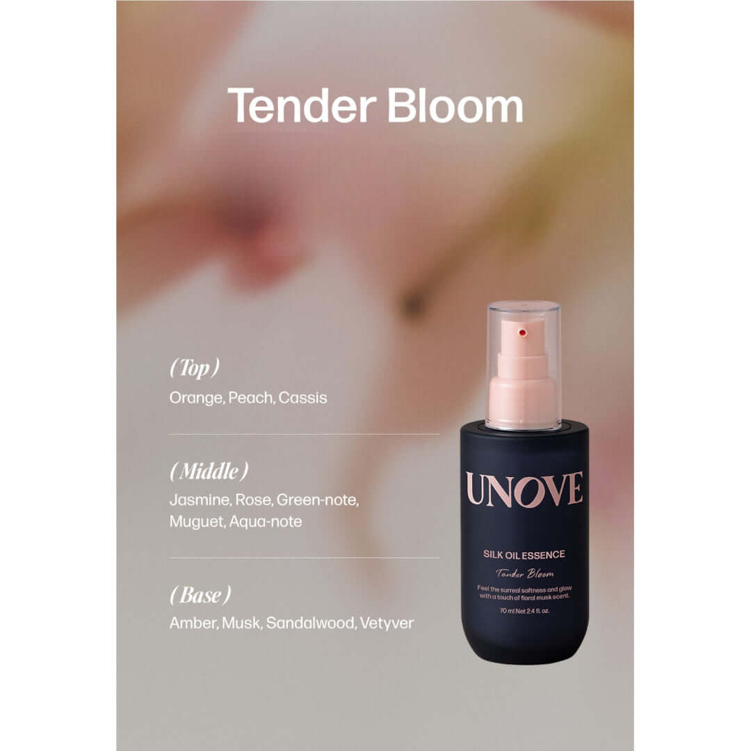 Unove Silk Oil Essence 70ml - Tender Bloom – Hair Serum | Korean Skincare Canada - VGLE