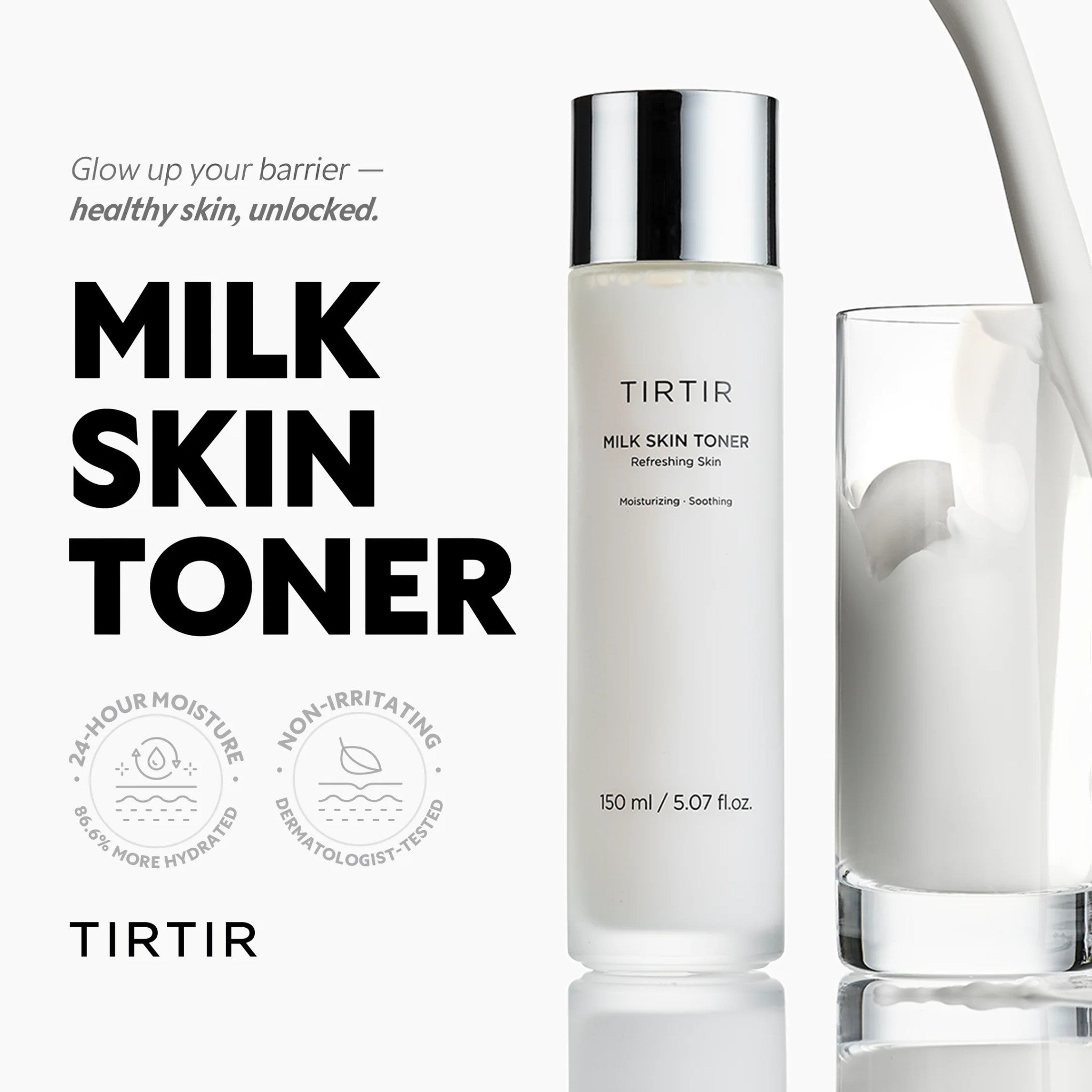 TIRTIR Milk Skin Toner Jumbo 150ml TIRTIR