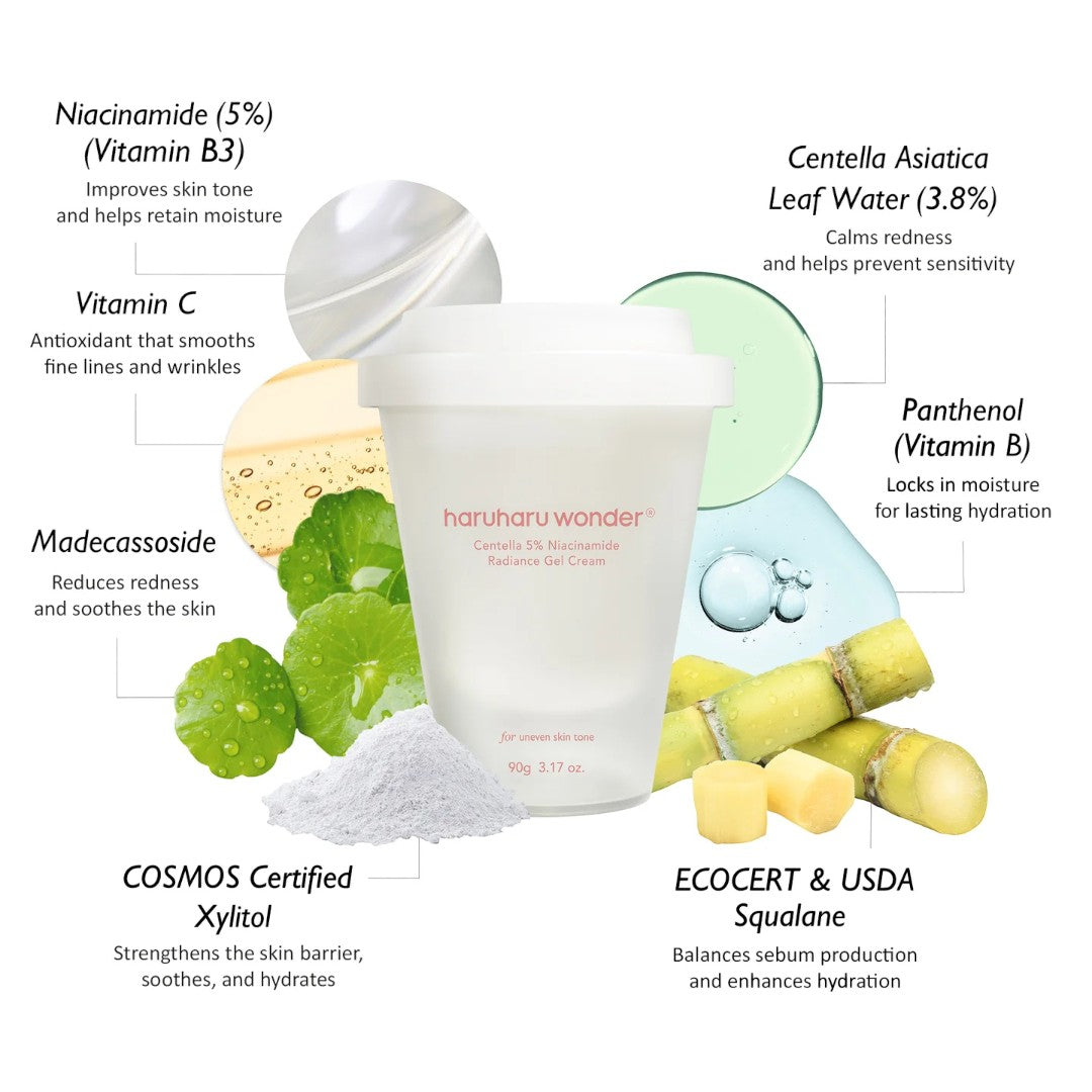 haruharu wonder Centella 5% Niacinamide Radiance Gel Cream 90g haruharu wonder