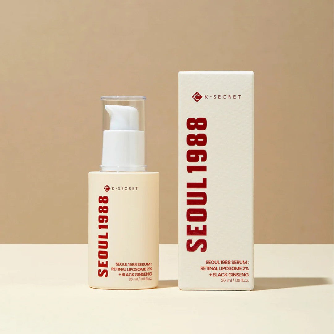 K-SECRET SEOUL 1988 Serum: Retinal Liposome 2% + Black Ginseng 30ml K-SECRET