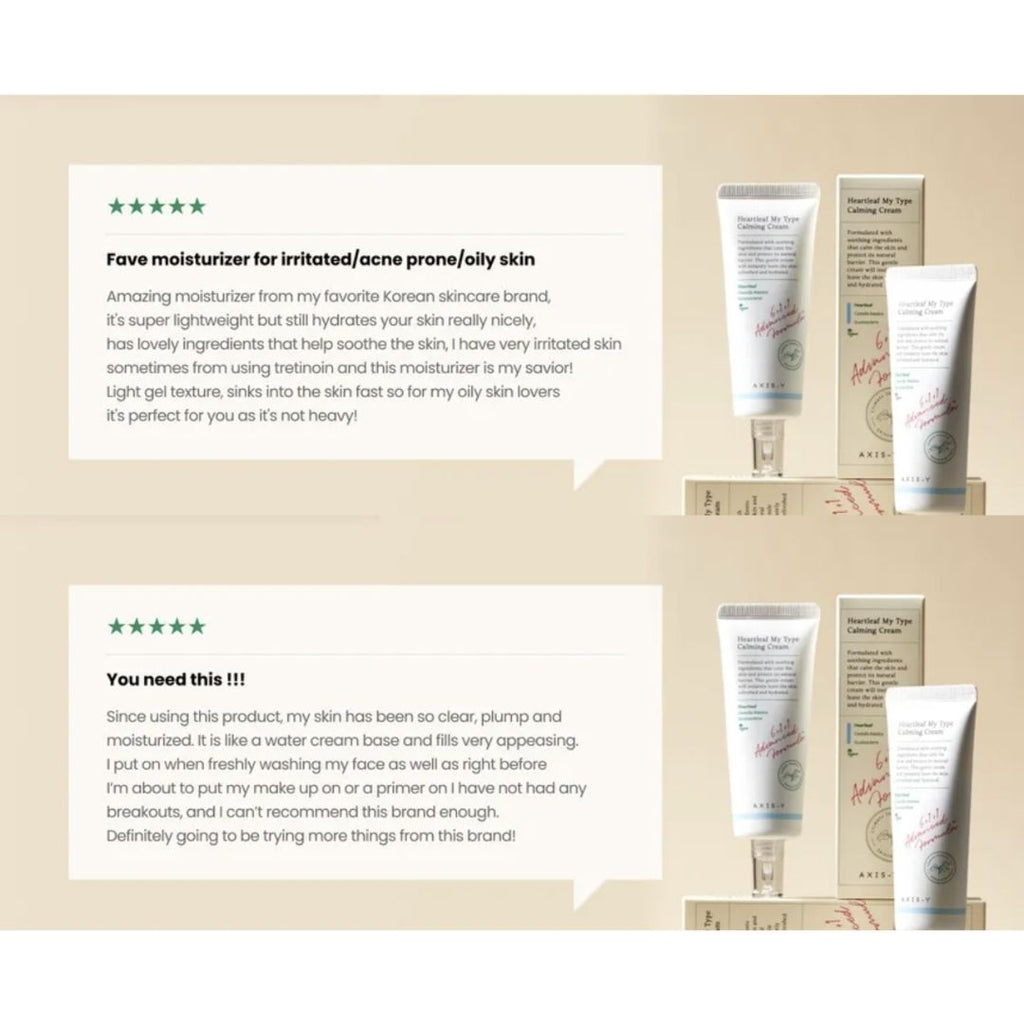 Axis-y Heartleaf My-Type Calming Cream 60ml Axis-y