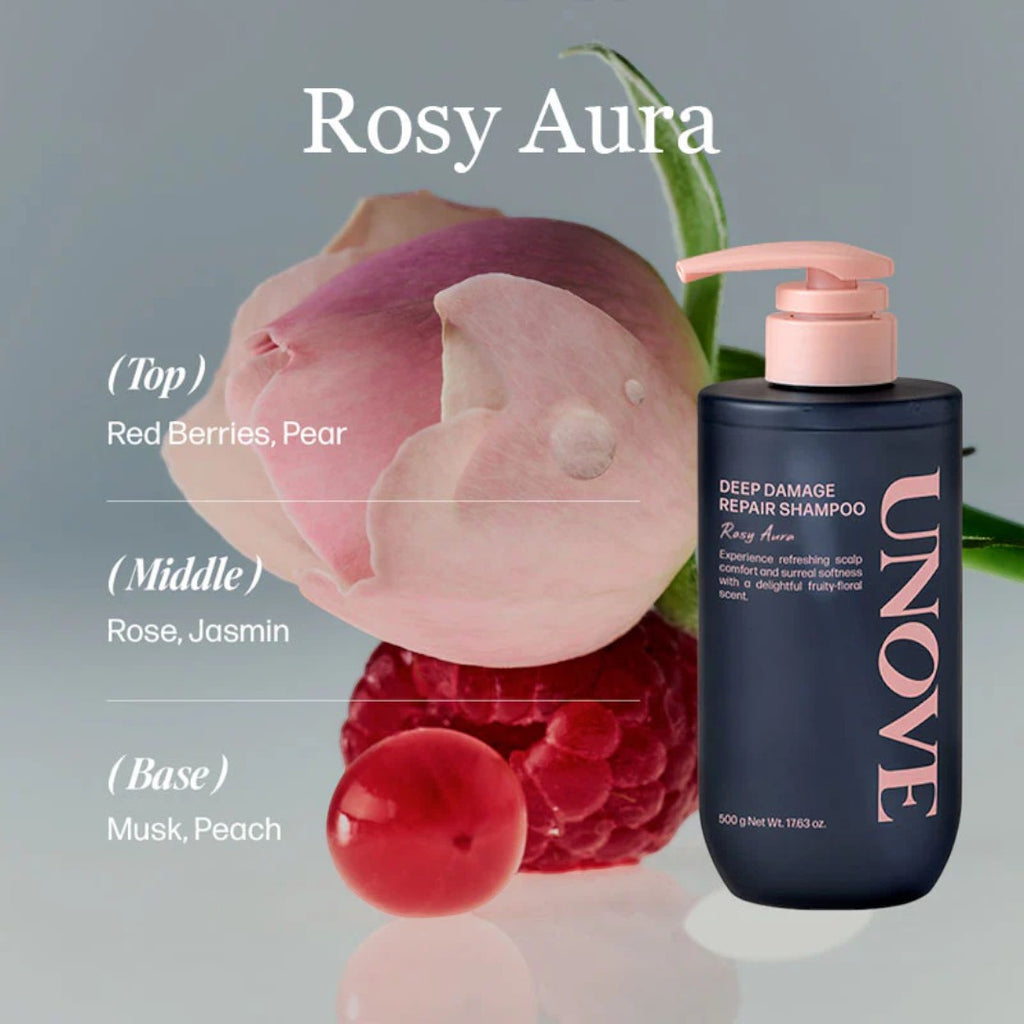 Unove Deep Damage Repair Shampoo 500ml - Rosy Aura Unove