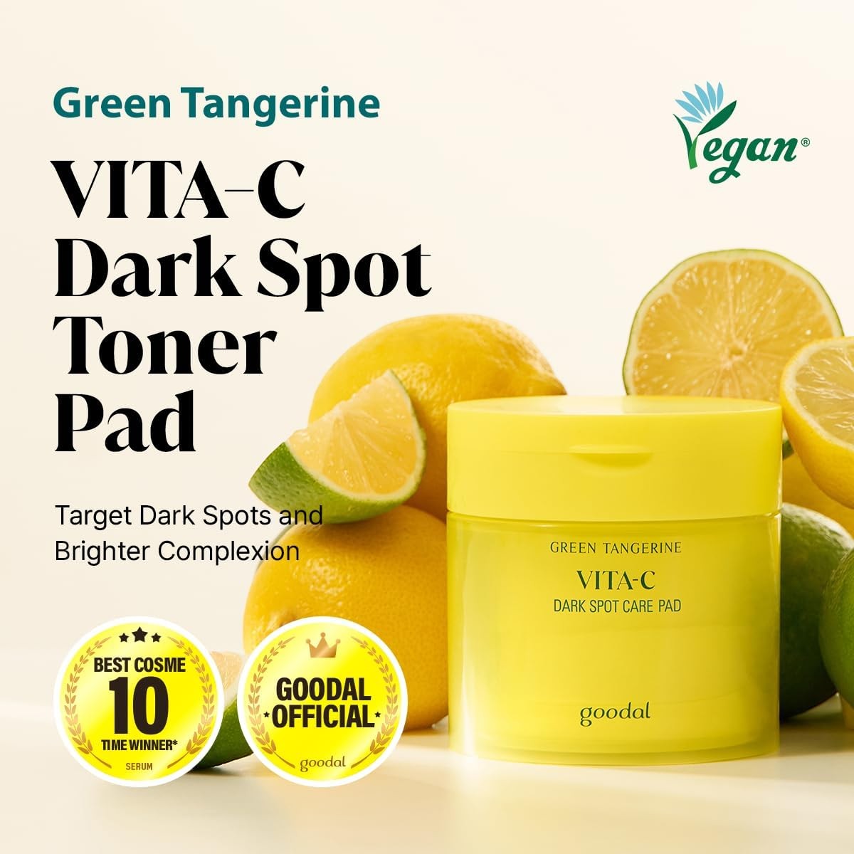 goodal Green Tangerine Vita C Dark Spot Pad 160ml / 70pads goodal