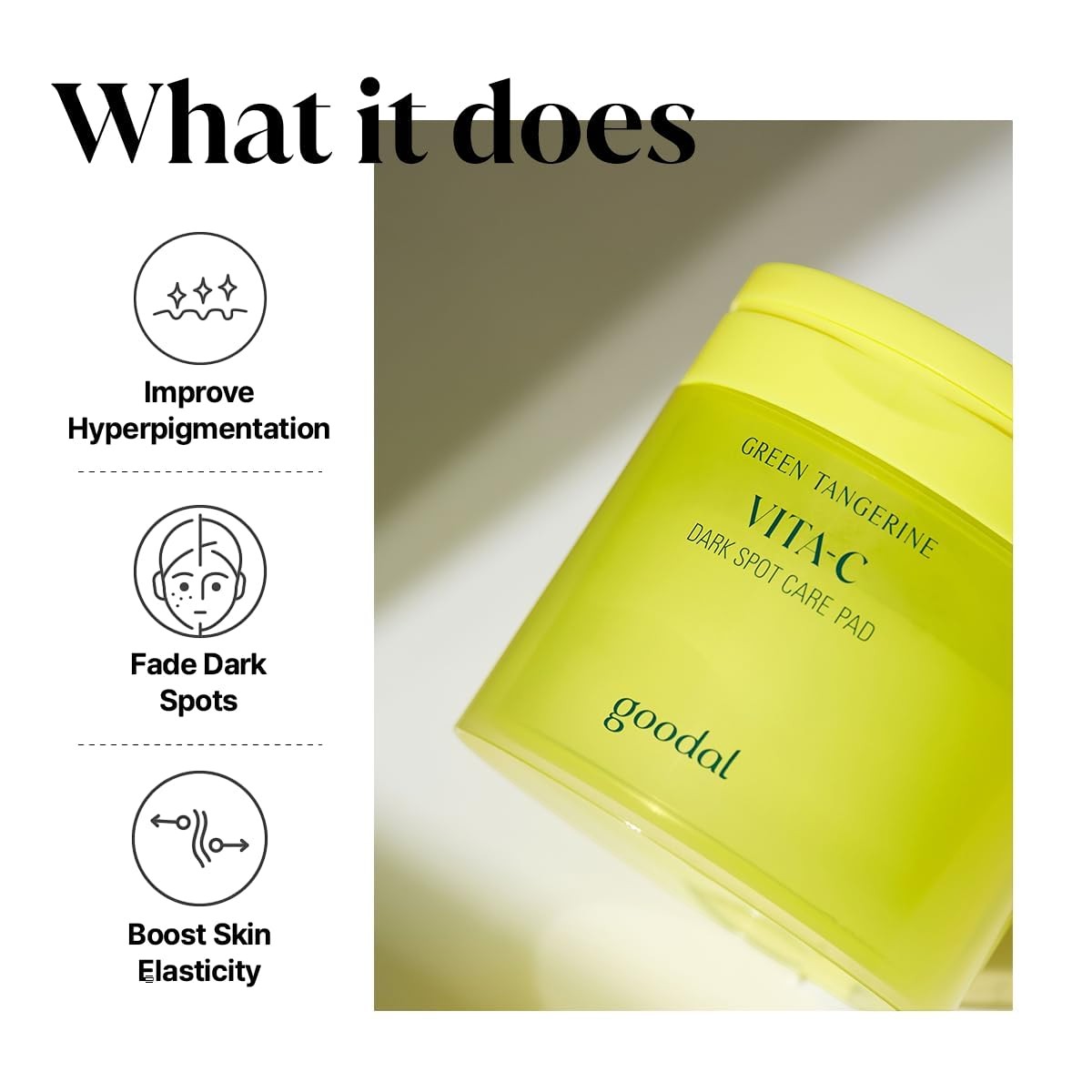 goodal Green Tangerine Vita C Dark Spot Pad 160ml / 70pads goodal
