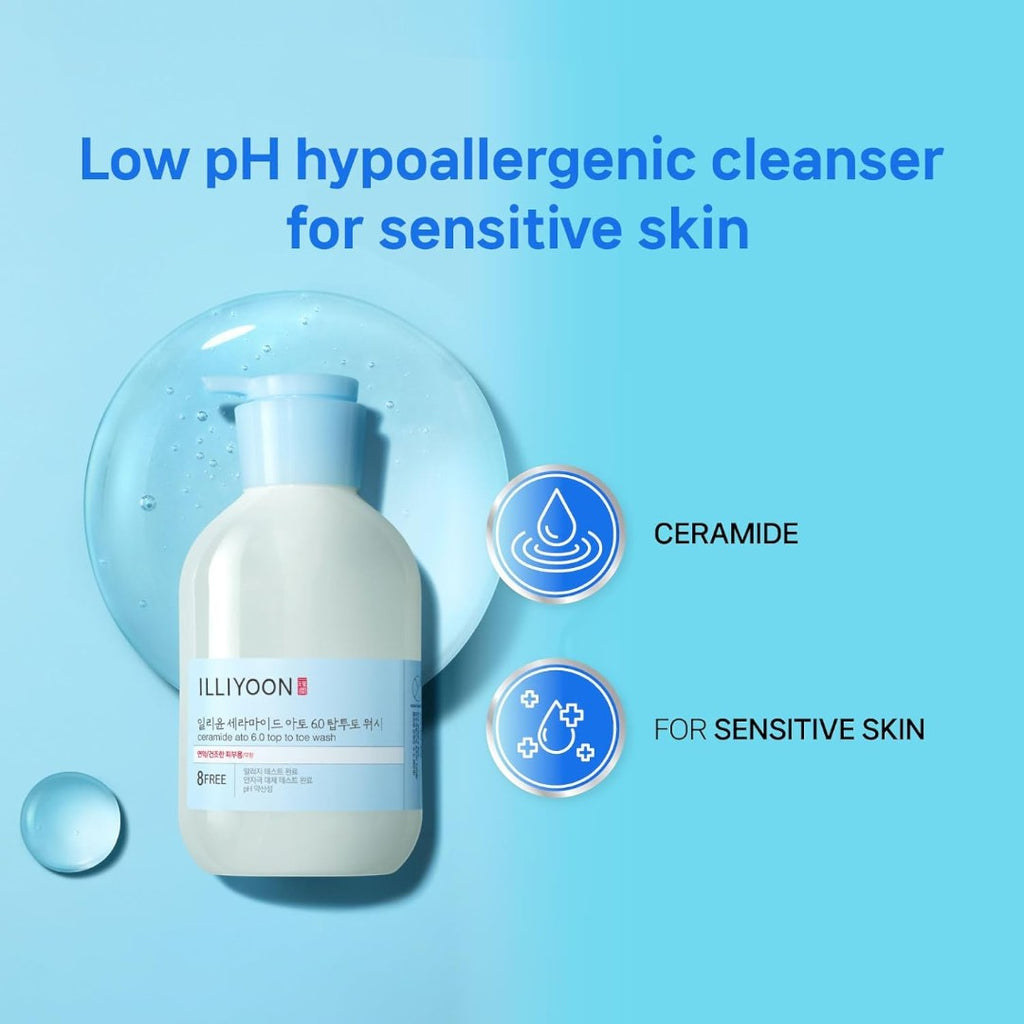 Illiyoon Ceramide Ato 6.0 Top to Toe Wash 500ml Illiyoon