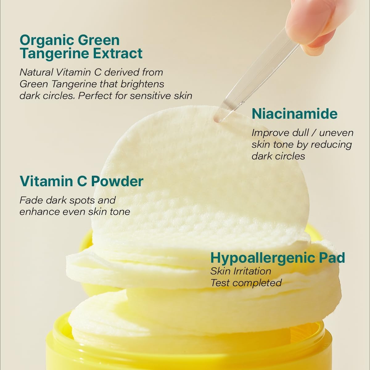 goodal Green Tangerine Vita C Dark Spot Pad 160ml / 70pads goodal