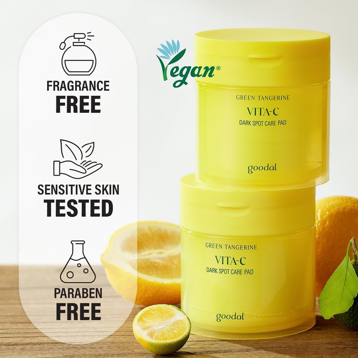 goodal Green Tangerine Vita C Dark Spot Pad 160ml / 70pads goodal