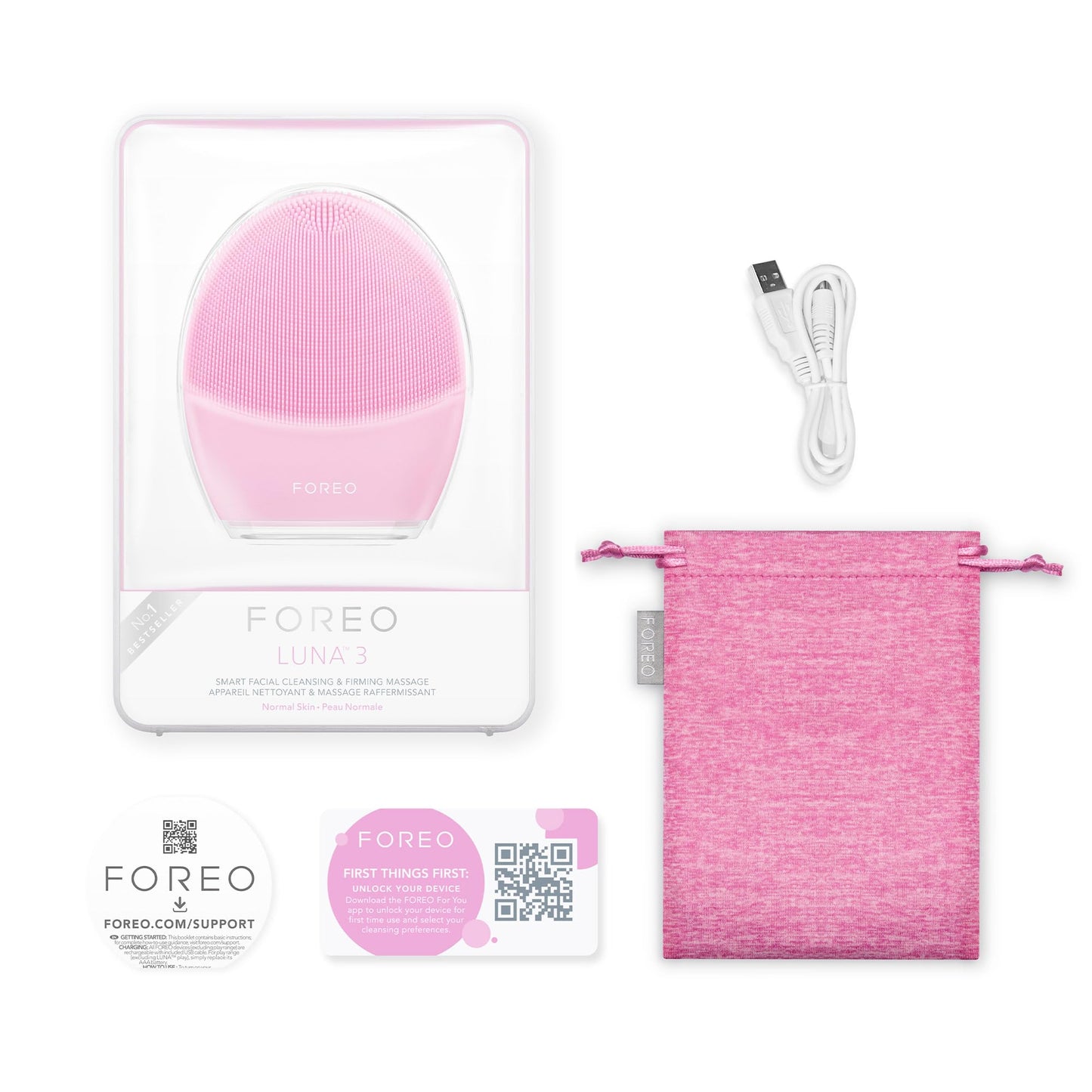 Foreo Luna 3 Smart Facial Cleansing and Firming Massage Brush