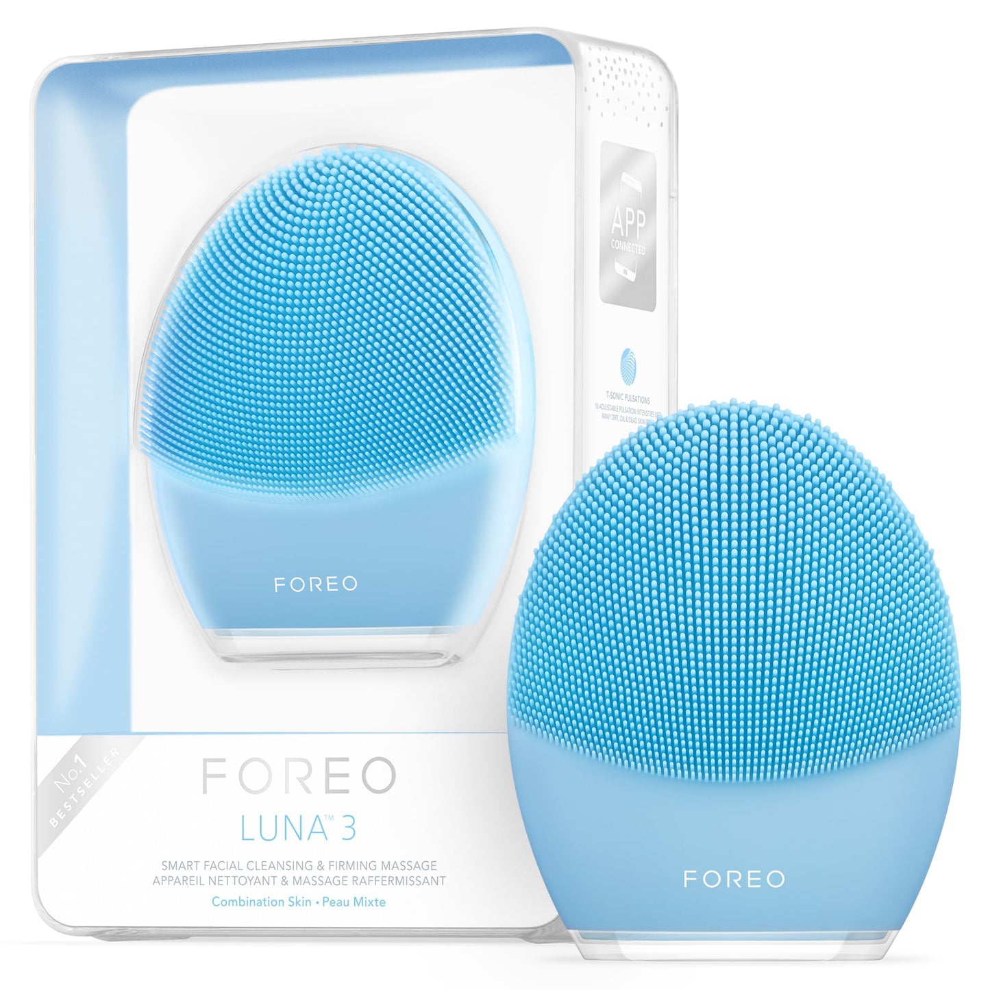 Foreo Luna 3 Smart Facial Cleansing and Firming Massage Brush