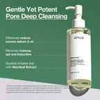 Anua Heartleaf Pore Control Cleansing Oil 200ml for deep cleansing, removing makeup and impurities, soothing with heartleaf extract.