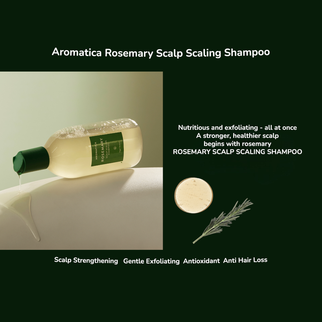 Aromatica Rosemary Scalp Scaling Shampoo 400ml VGLE Studios