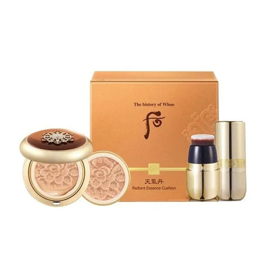 Whoo Cheongidan Essence Cushion Whitening, Anti-Wrinkle SPF50+/PA+++