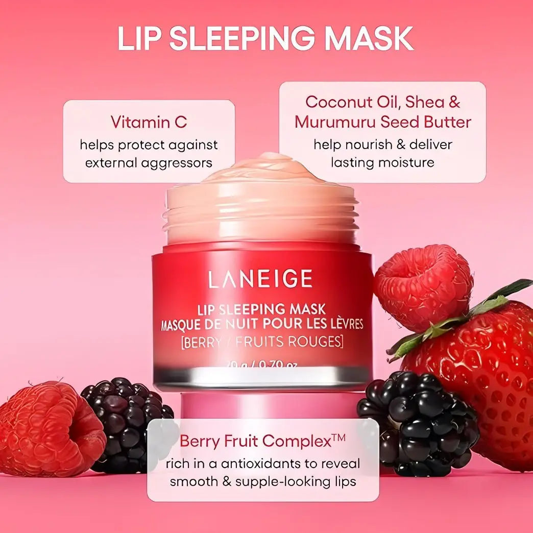 LANEIGE - Lip Sleeping Mask EX - Berry 20g – Sleeping Mask | Korean Skincare Canada - VGLE