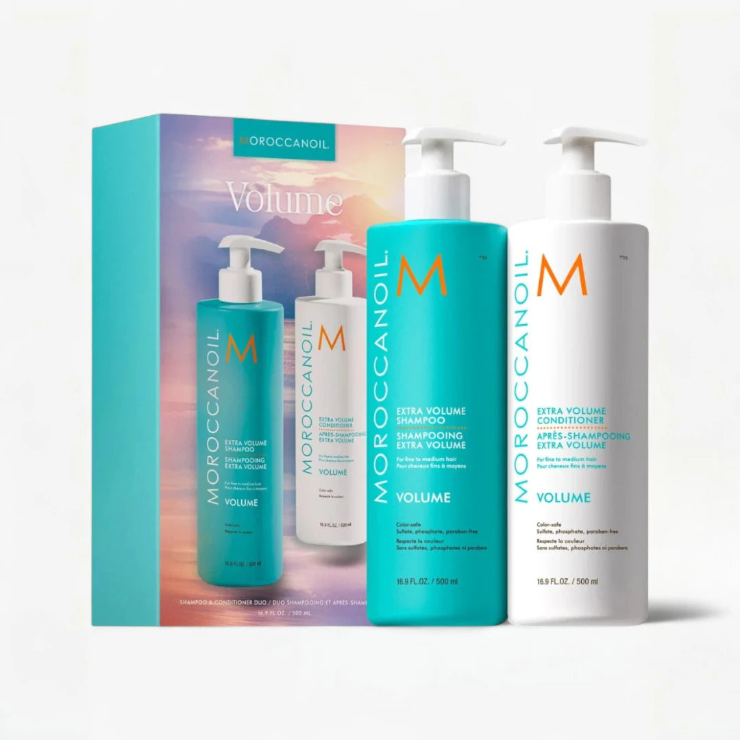 Moroccanoil hair care products including shampoo and conditioner set