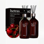 hetras Premium Diffuser 500ml x 2 - Black Cherry hetras