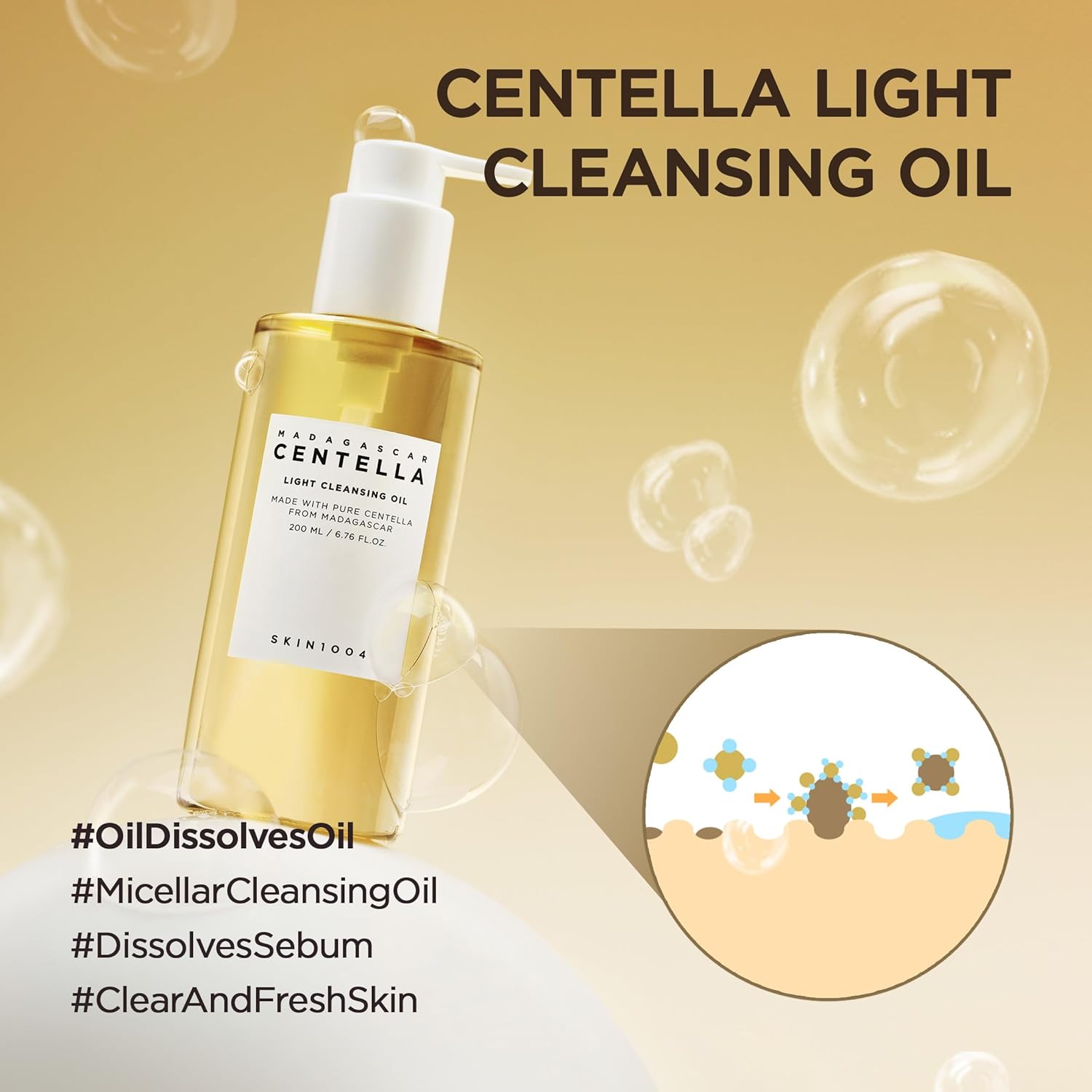 SKIN1004 Madagascar Centella Light Cleansing Oil 200ml SKIN1004