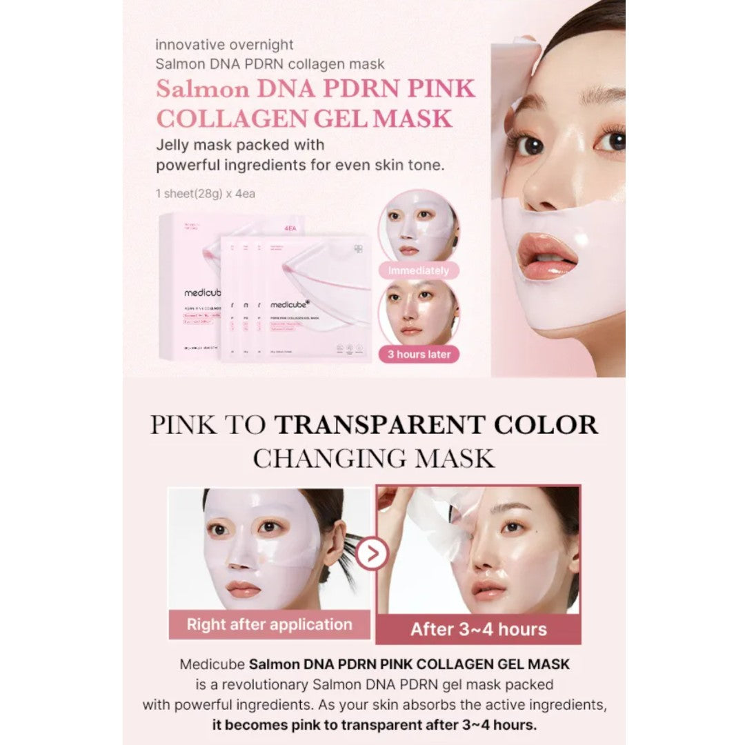 medicube PDRN Pink Collagen Gel Mask 28g medicube