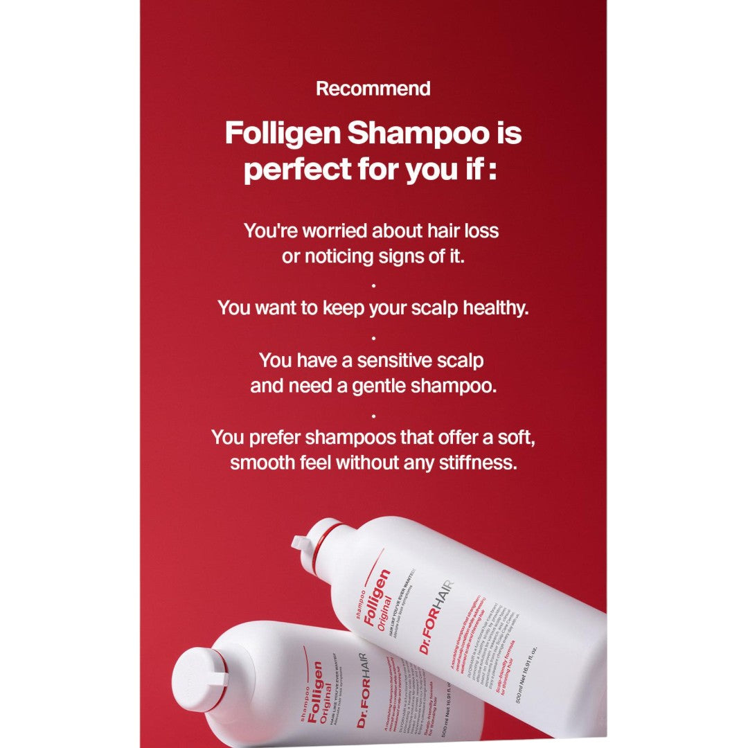 Dr.FORHAIR - Folligen Original Shampoo Jumbo 500ml VGLE Studios