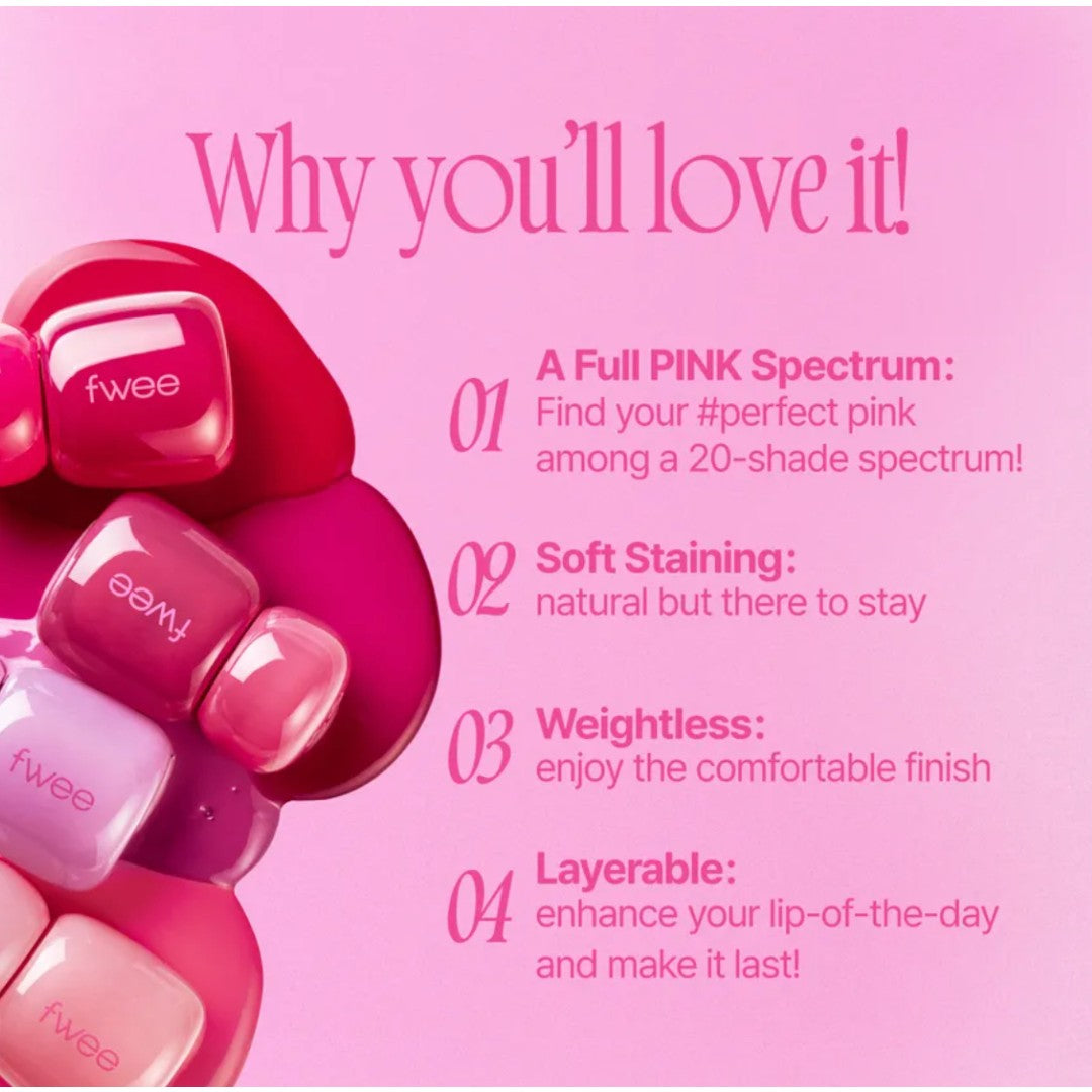fwee Pink Obsession Stay-Fit Lip Tint 3.8g fwee