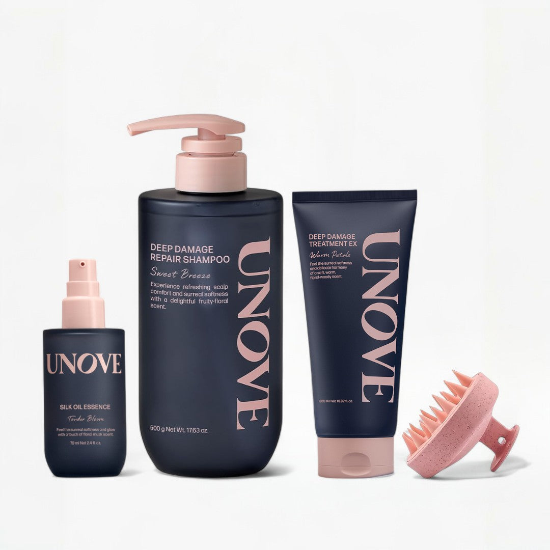 UNOVE Glass Hair Care Set Unove