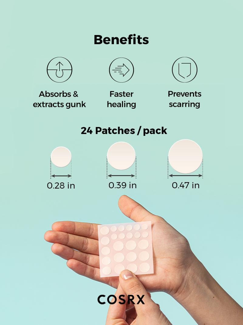 COSRX Acne Pimple Master Patch 24 Patches (3 Sizes) COSRX