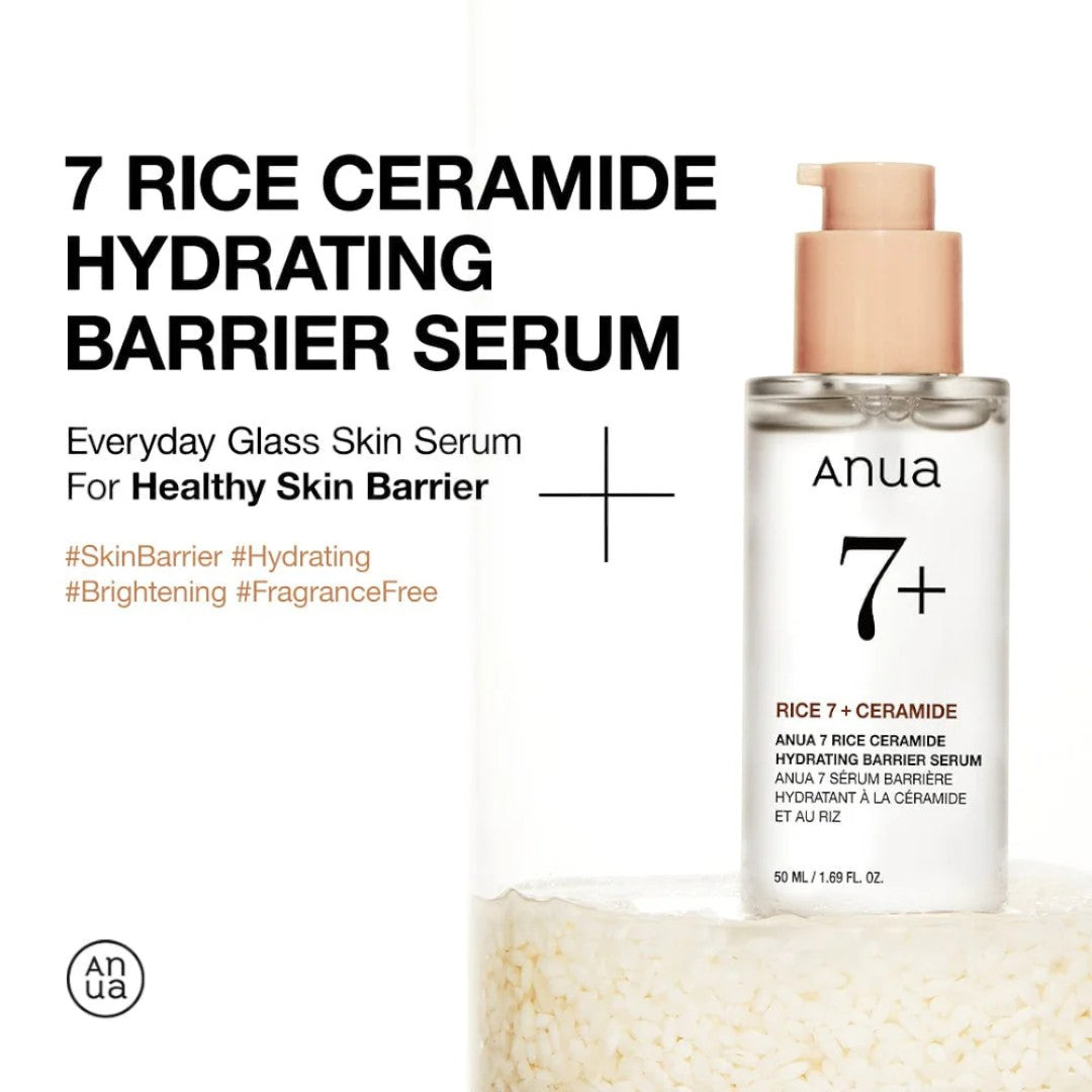 Anua Rice Ceramide 7 Hydrating Barrier Serum 50ml Anua