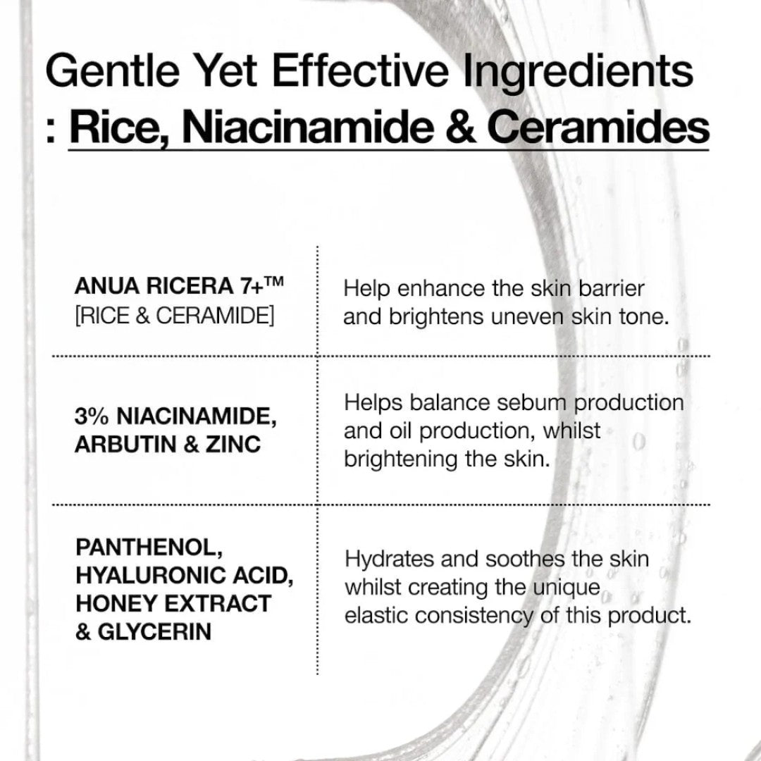 Anua Rice Ceramide 7 Hydrating Barrier Serum 50ml Anua