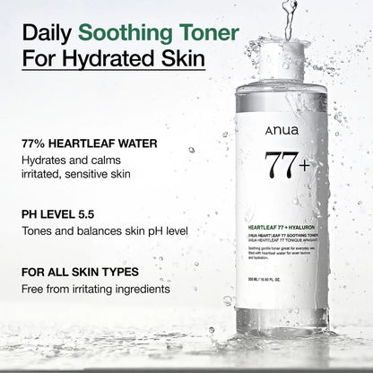 Anua Heartleaf 77 Soothing Toner – skincare | Korean Skincare Canada - VGLE