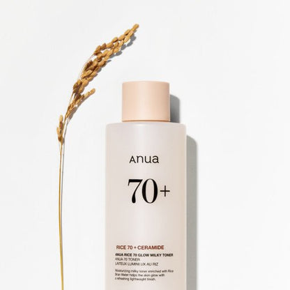 Anua Rice 70 Glow Milky Toner 250ml – Skin Care | Korean Skincare Canada - VGLE