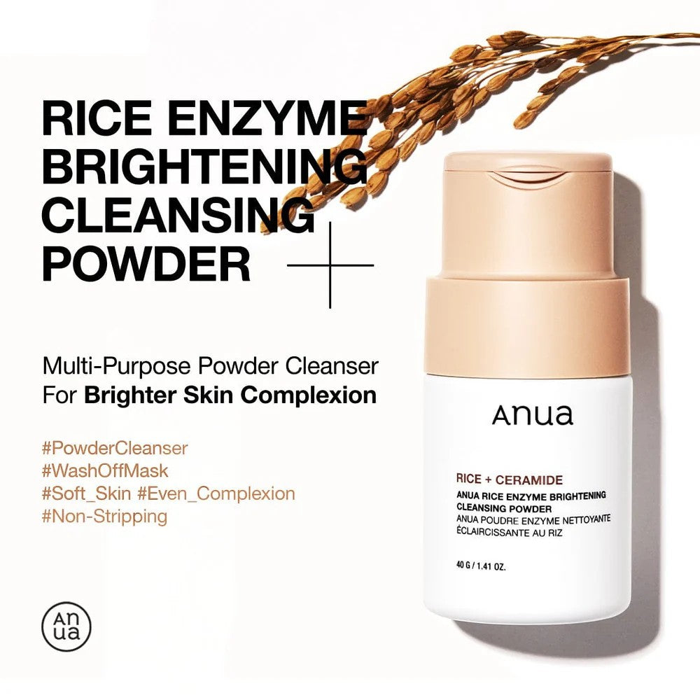 Anua Rice Enzyme Brightening Cleansing Powder 40g Anua