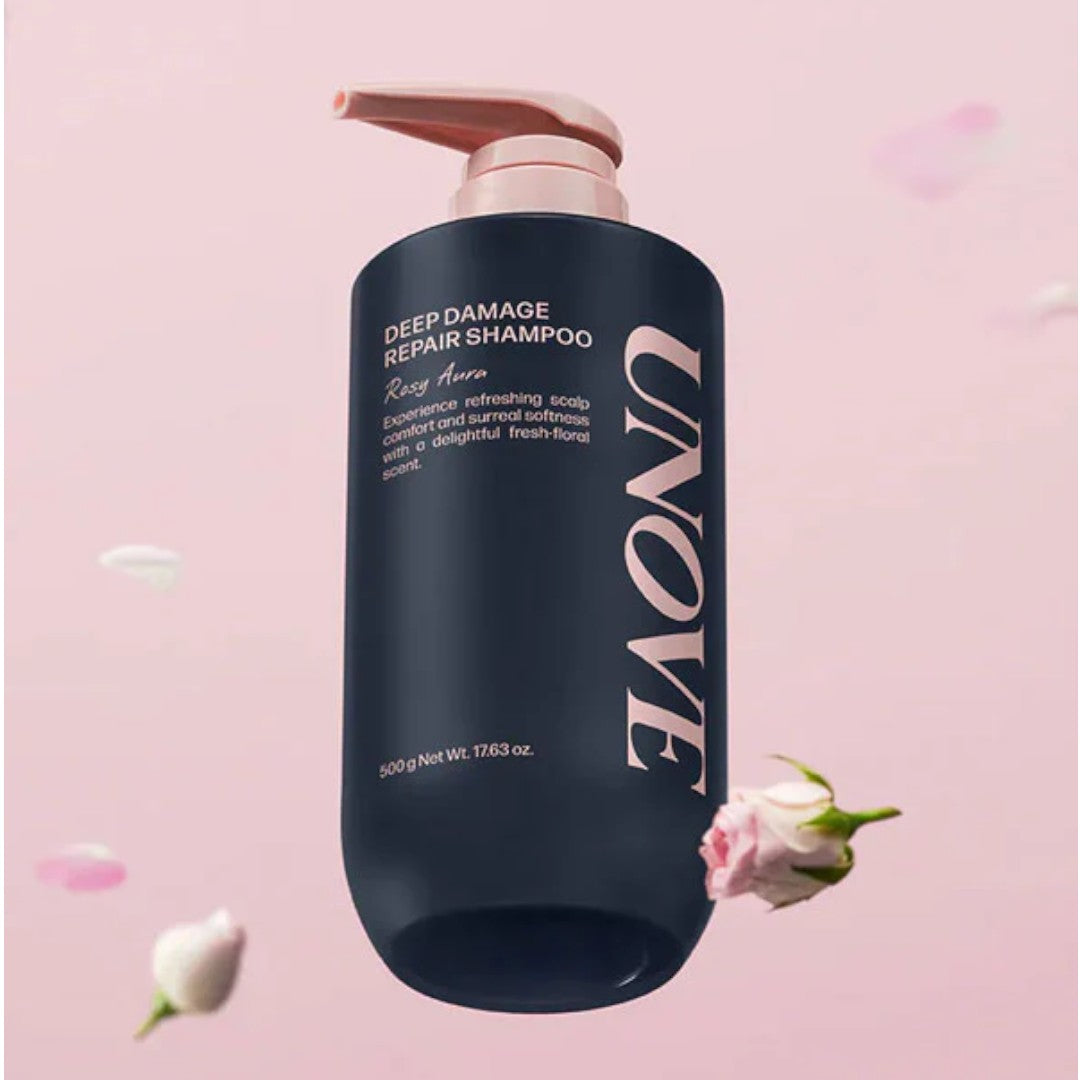 Unove Deep Damage Repair Shampoo 500ml - Rosy Aura Unove