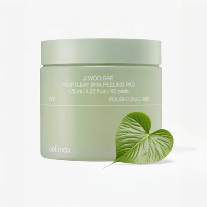 celimax Ji Woo Gae Heartleaf BHA Peeling Pad 125ml / 60pads – Skin Care | Korean Skincare Canada - VGLE