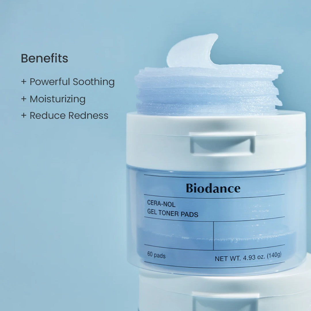 Soothe and hydrate with Biodance Cera-nol Gel Toner Pads | vgle