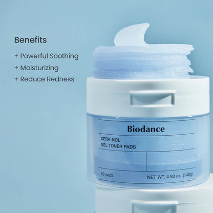Soothe and hydrate with Biodance Cera-nol Gel Toner Pads | vgle
