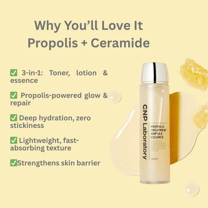CNP Laboratory - Propolis Treatment Ampule Essence 150ML – Skin Care | Korean Skincare Canada - VGLE