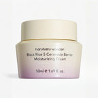 Haruharu Wonder Black Rice 5 Ceramide Barrier Moisturizing Cream jar on a white background