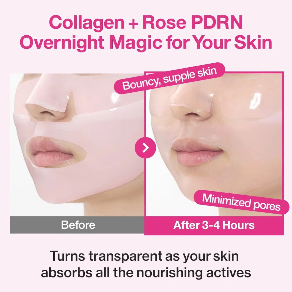 numbuzin No.2 Rose PDRN Overnight Collagen Mask 4pcs numbuzin