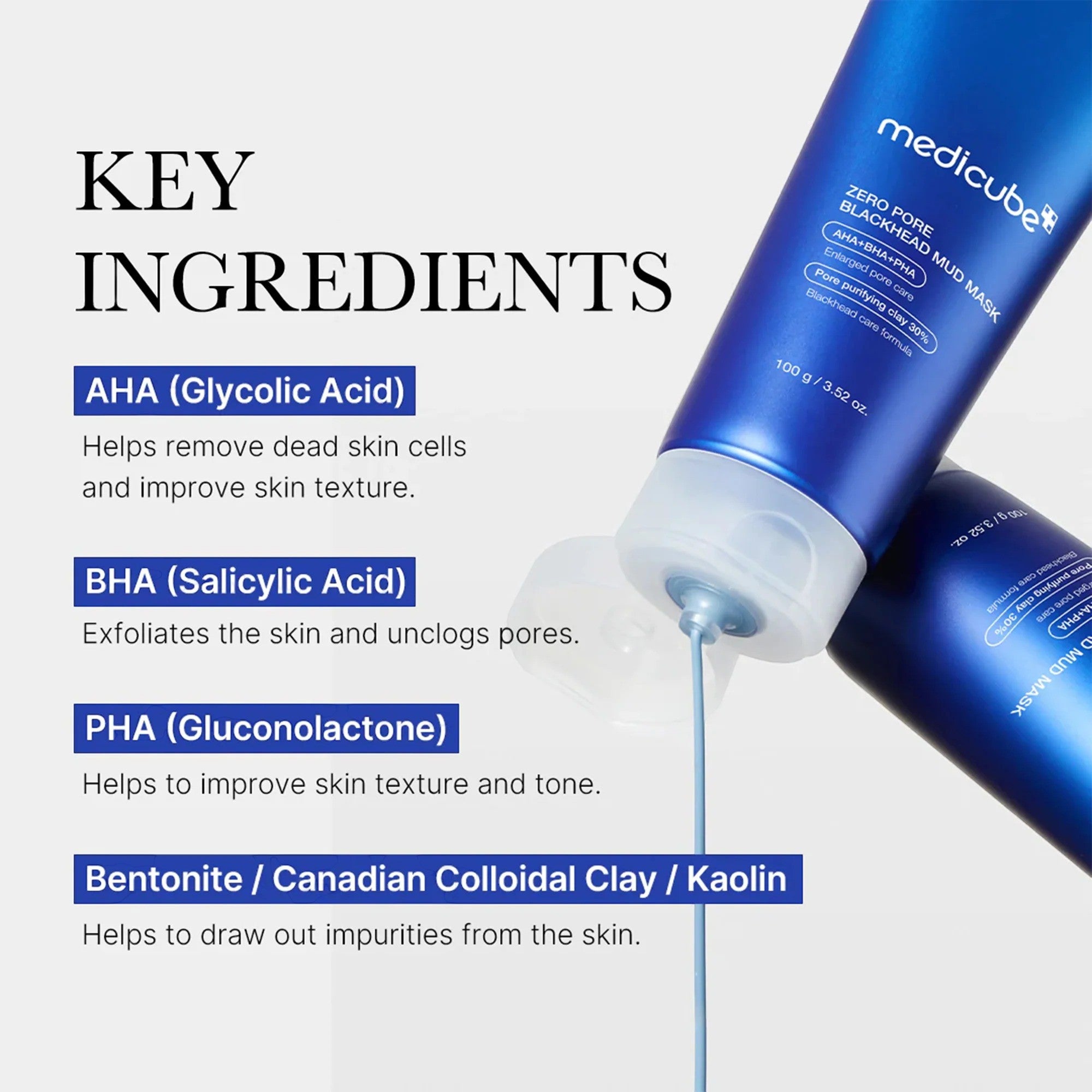 medicube Zero Pore Blackhead Mud Mask VGLE Studios