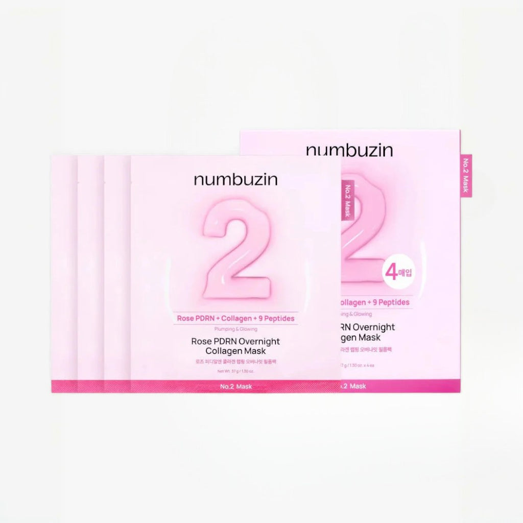 numbuzin No.2 Rose PDRN Overnight Collagen Mask 4pcs numbuzin