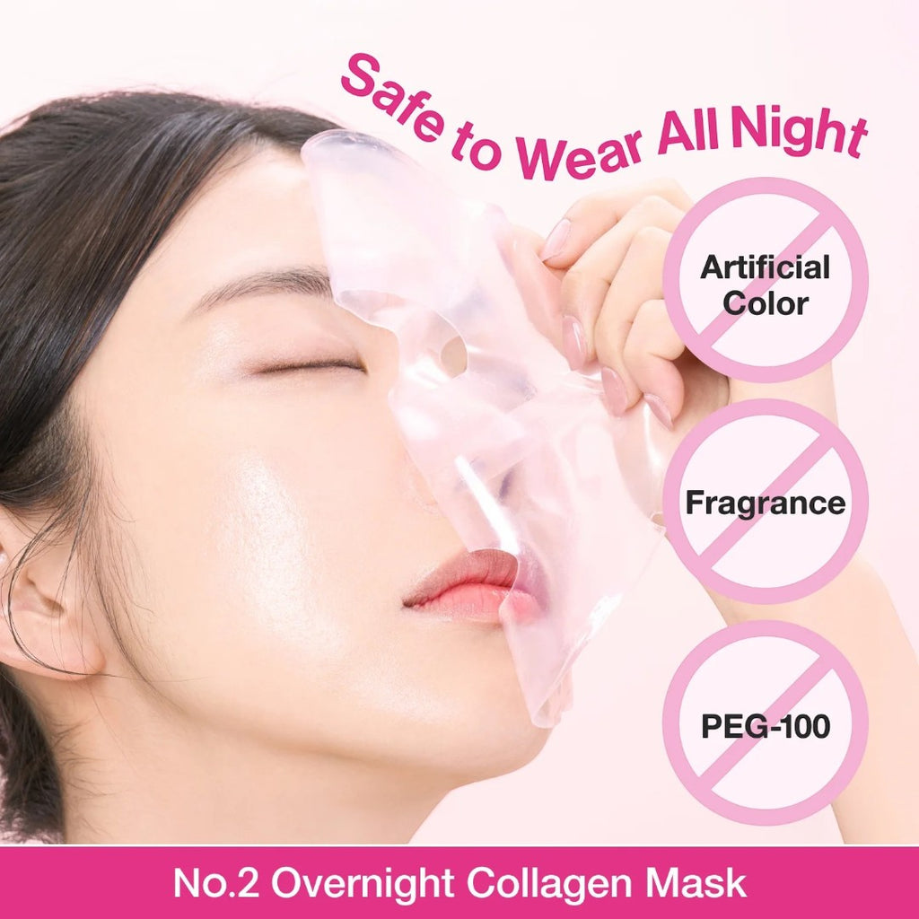 numbuzin No.2 Rose PDRN Overnight Collagen Mask 4pcs numbuzin