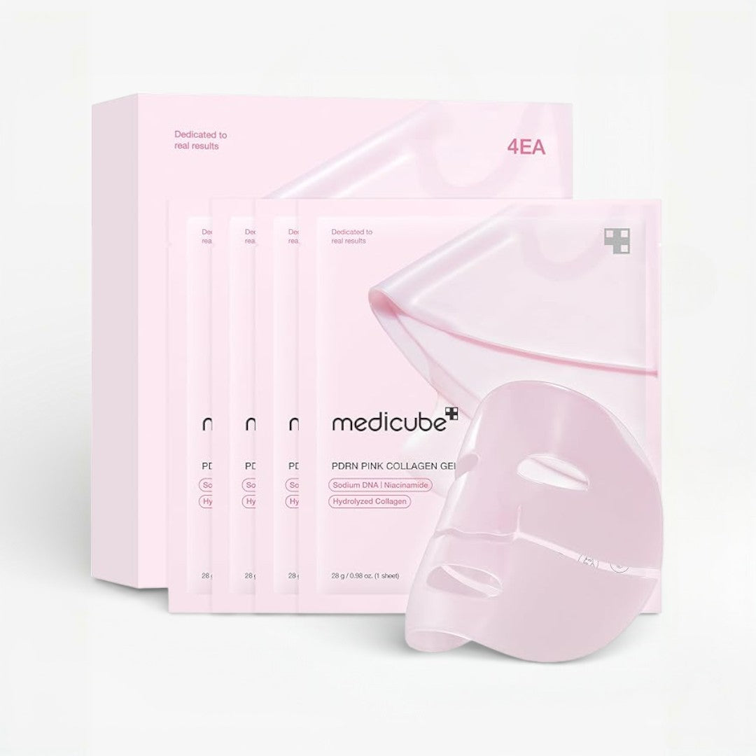 medicube PDRN Pink Collagen Gel Mask (4 Pack) medicube