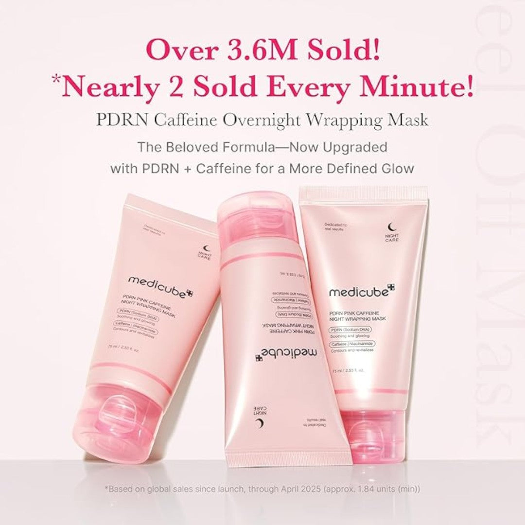 medicube PDRN Pink Caffeine Night Wrapping Mask 75ml medicube