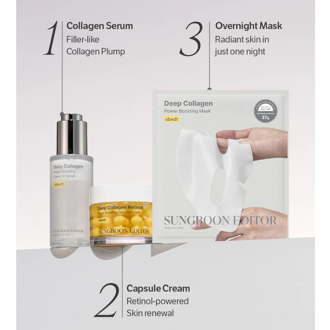 SUNGBOON EDITOR Deep Collagen Power Boosting Mask 4ea SUNGBOON EDITOR